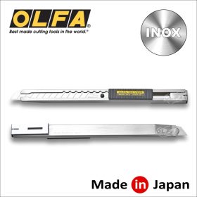   Vágókés 9 mm törh.penge, automata rögz. - rozsdamentes - Olfa