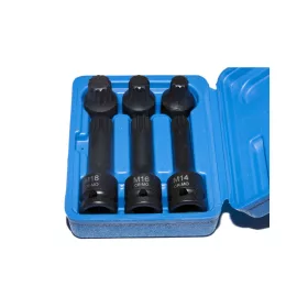   Légkulcsfej készlet 1/2" XZN - Spline 6 db-os M14-M16-M18 - Ellient Tools