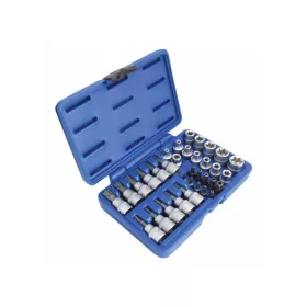   E-torx dugókulcs és torx bit dugókulcs készlet 34 részes - ASTA