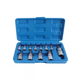   Furatos torx plus bit dugókulcs készlet 1/4", 3/8", 1/2" 12 részes - Satra Tools
