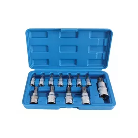   Torx plus bit dugókulcs készlet 1/4", 3/8", 1/2" 12 részes - Satra Tools