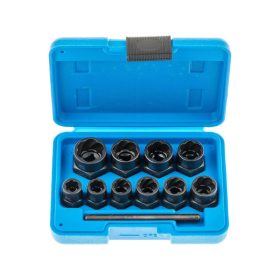   Sérült csavar leszedő készlet 3/8″ 9-19mm 11 részes - Satra Tools