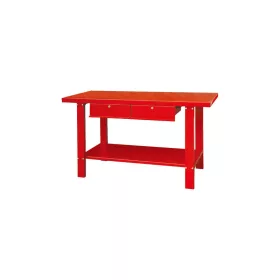   Satupad 1500 mm kétfiókos - masszív acél kivitel - Piros - Torin Big Red