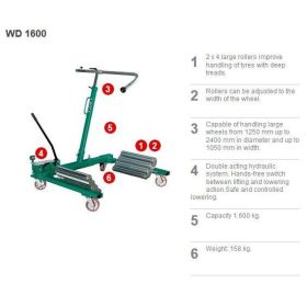   Kerékmozgató állvány 1600 kg-os mezőgazdasági gépekhez - COMPAC Hydraulik