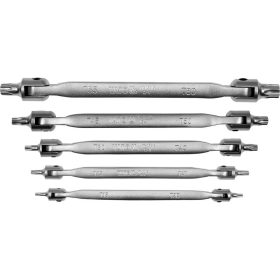   Torx csuklós külső készlet 5 db-os - 10 méret: T15 - T60 - YATO