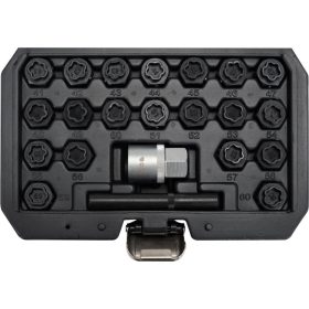   Kerékőr kulcs készlet BMW gyári kerékőrökhöz -lóhere minta- 22 db-os - YATO