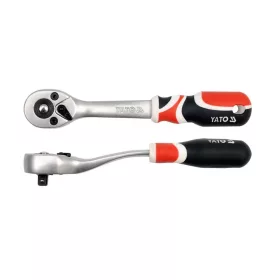   Crowa racsnis kulcs 1/4" 72 fogú, irányváltós - YATO