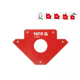 Mágneses szögbeállító 34 kg 122x190x25 mm - YATO