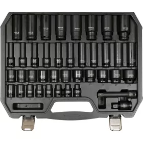   Légkulcsfej készlet 1/2" 40 db 9-30 mm rövid-hosszú - YATO