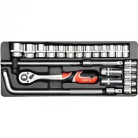 Dugókulcs készlet 1/2" 6 lap 10-32 mm 25 db-os - YATO