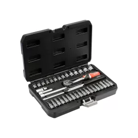   Dugókulcs - crowafej készlet 1/4" 6 lap hosszú 38 db-os 3,5-14 mm - YATO
