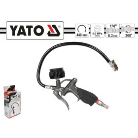 Gumiabroncs nyomásmérő - kerékfúvató 0-10 bar - YATO