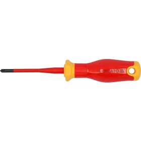 Csavarhúzó VDE 1000 V szigetelt +-/PH1x80 mm - Slim - YATO