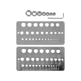   Furatmérő és mélységhatároló készlet 1.0 - 13.0 mm, 1/16" - 1/2" - YATO