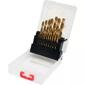   Csigafúró készlet HSS TiN Titán bevonatú 19 db-os 1.0-10.0 mm - YATO