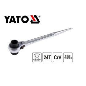   Racsnis hajtókar állványzatszerkezet szereléshez 19x22 mm - YATO