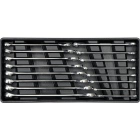   Csillag-villáskulcs készlet 16 db-os 6-21 mm tálcás - YATO