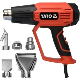   Hőlégfúvó digitális, 2 fokozat 1600W, 500 l/perc, 50-650°C - YATO